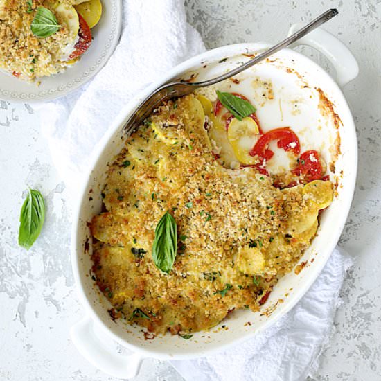 Yellow Squash & Tomato Gratin
