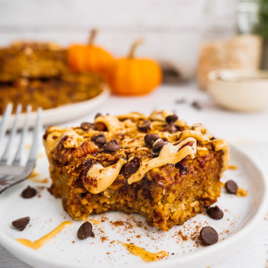 Healthy Pumpkin oatmeal Bars