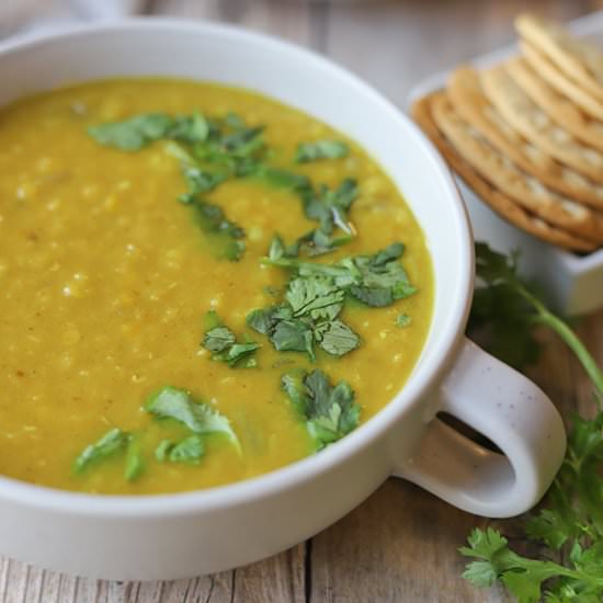 Curry lentil soup