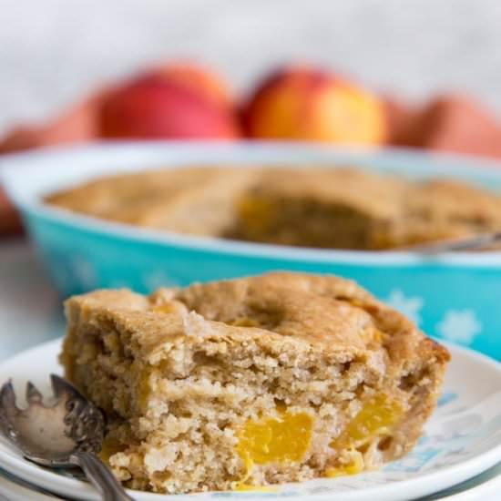 PEACH DUMP CAKE