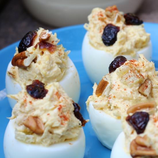 Chicken Salad Deviled Eggs