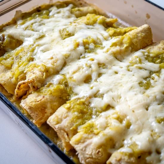 Hatch Green Chile Enchiladas