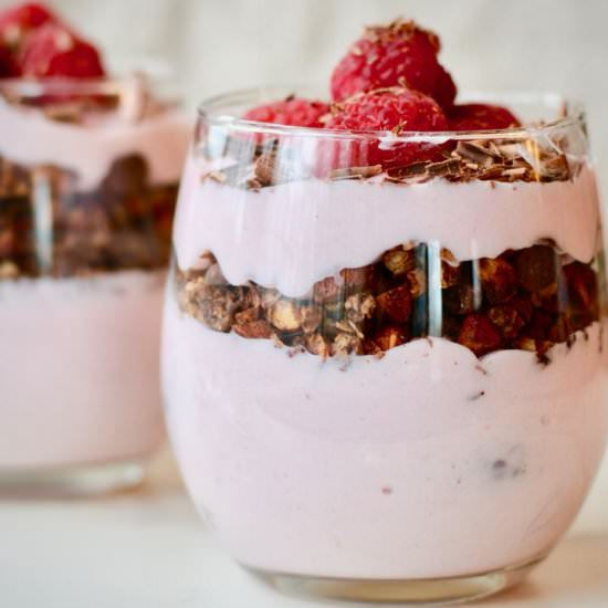 Raspberry Chocolate Parfait