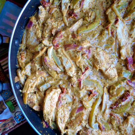 Creamy Pesto Chicken Skillet