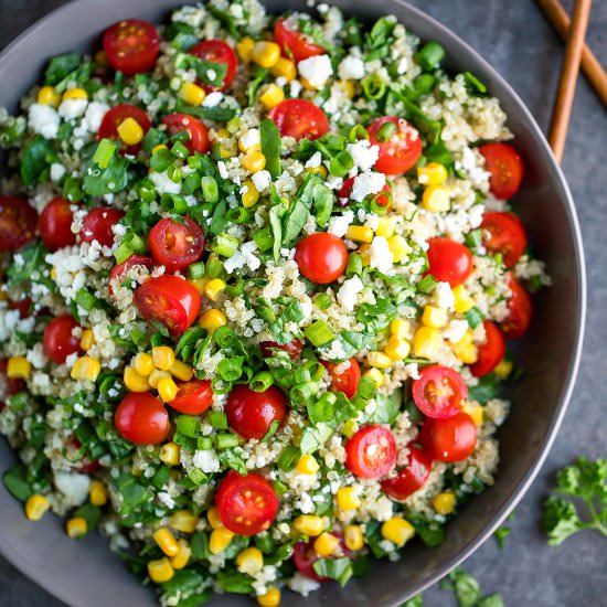 Quinoa Spinach Salad