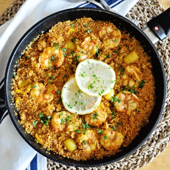 Seafood Paella with Quinoa