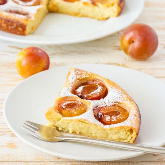 Vegan Plum Clafoutis