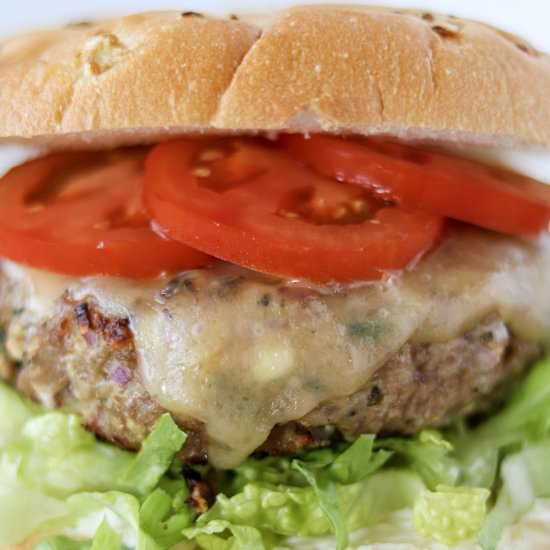 Spinach and Feta Turkey Burgers