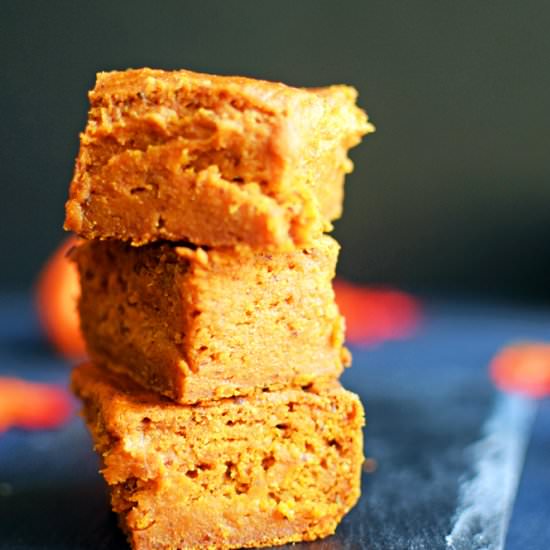 Healthy Vegan Pumpkin Bars