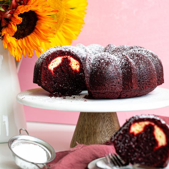 Red Velvet Cream Cheese Bundt Cake
