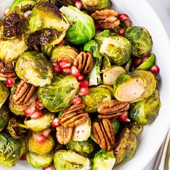 Roasted Brussels Sprouts Pecans
