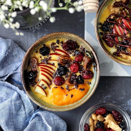 roasted pumpkin oats porridge