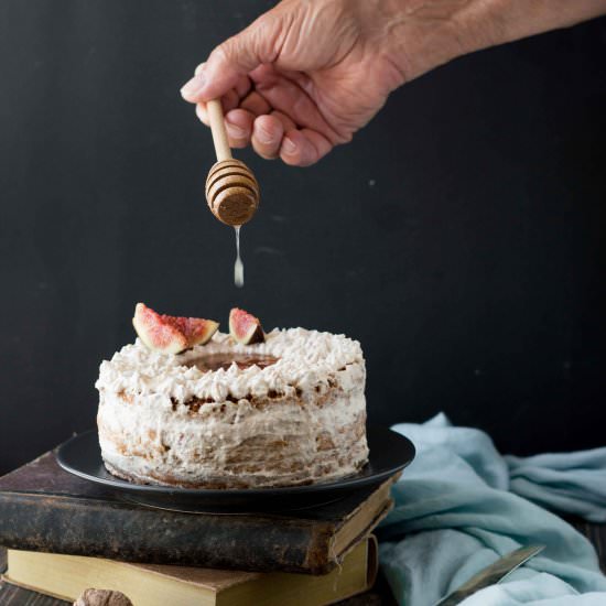 Earl grey and figs cake
