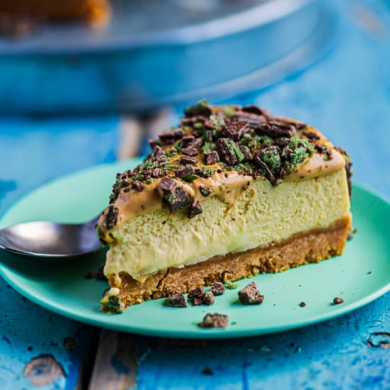 Peppermint Crisp Cheesecake
