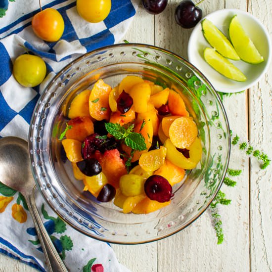Stone Fruit Salad with Citrus