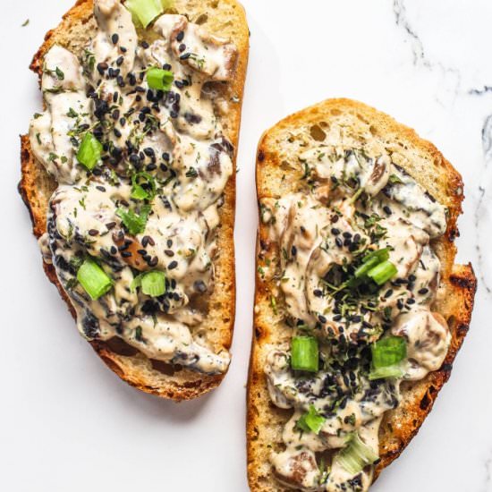 Creamy Mushroom Toast