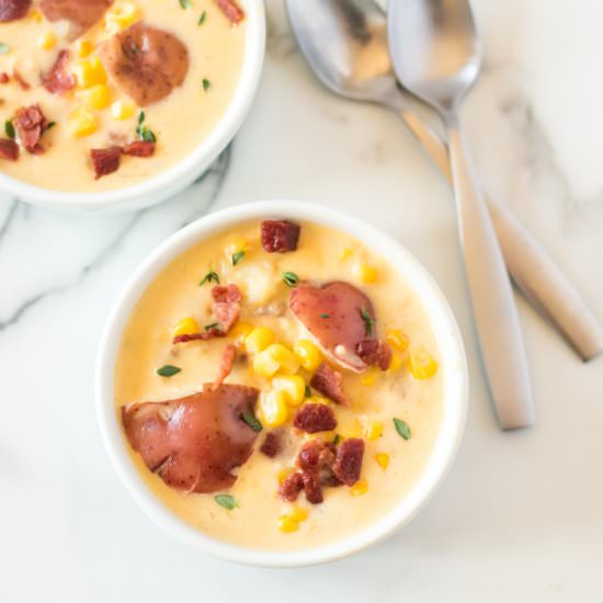 Instant Pot Potato Corn Chowder