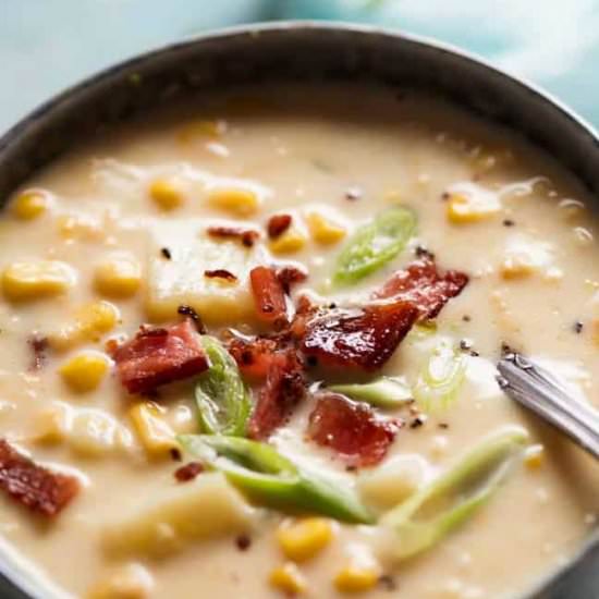 Emergency Corn Chowder Soup