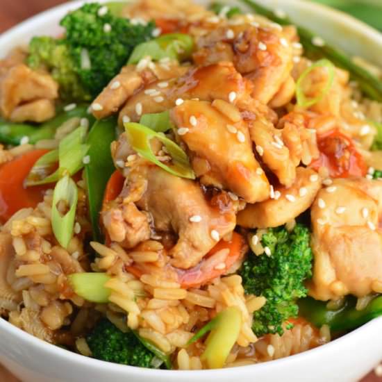 Easy Chicken Teriyaki Rice Bowl