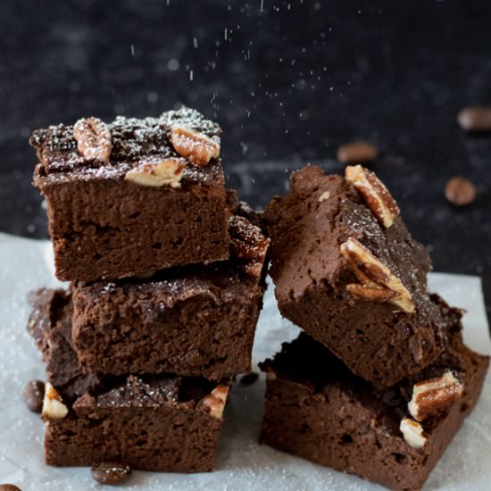 Fudgy Mocha Black Bean Brownies