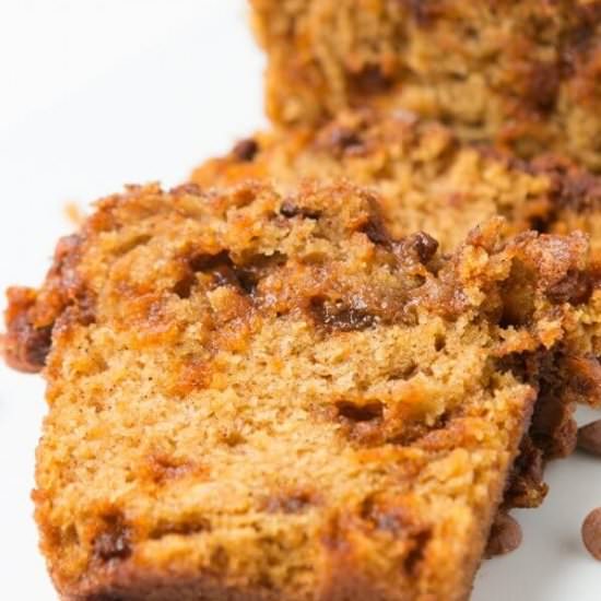 LOADED CINNAMON CHIP PUMPKIN BREAD