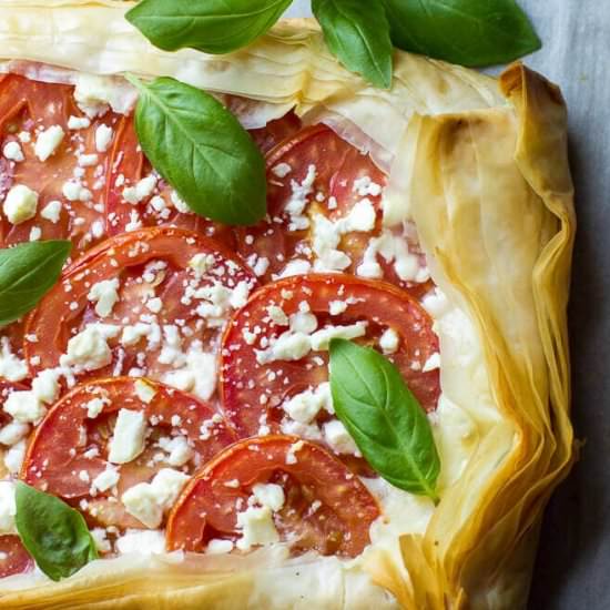MOZZARELLA TOMATO TART