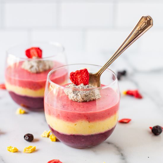 Layered Fruit Mousse