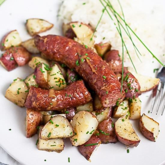 Sheet Pan Sausage and Potatoes