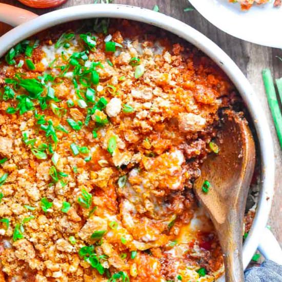 Low Carb Cheeseburger Casserole