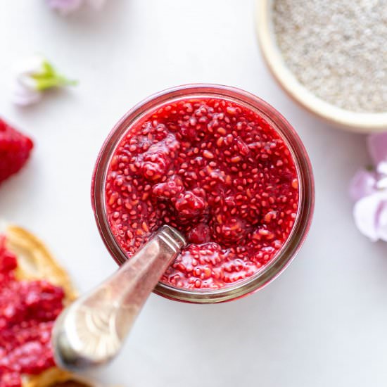 Easy Raspberry Chia Seed Jam
