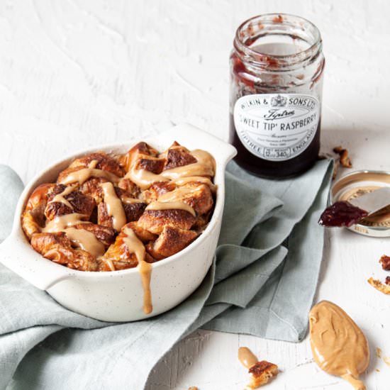 Peanut Butter & Jelly Bread Pudding