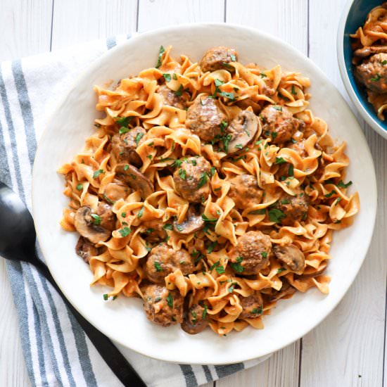 Meatball Stroganoff