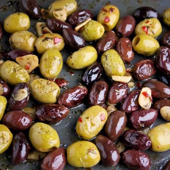 Oven roasted olives
