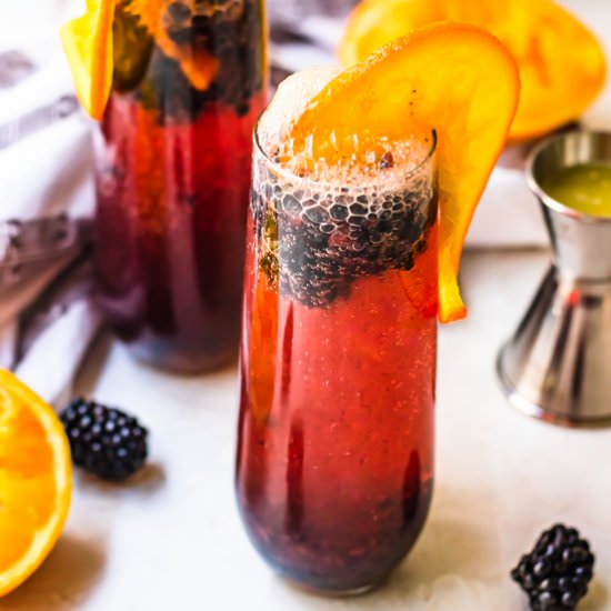 Sparkling Blackberry Mocktail