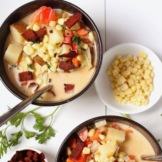 Vegan Corn Chowder