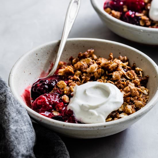 Gluten-Free Berry Crisps