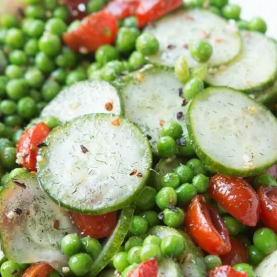 DILL PEA AND CUCUMBER SALAD