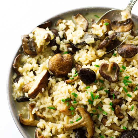 mushroom risotto