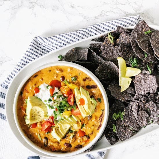 warm beer & chili cheese dip