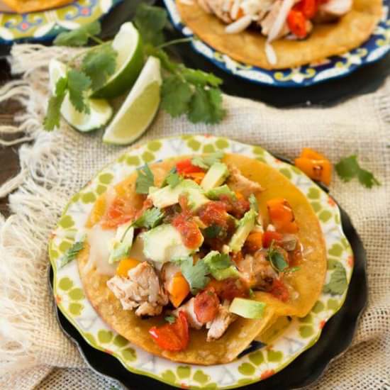 HEALTHY CHILI LIME CHICKEN TOSTADAS