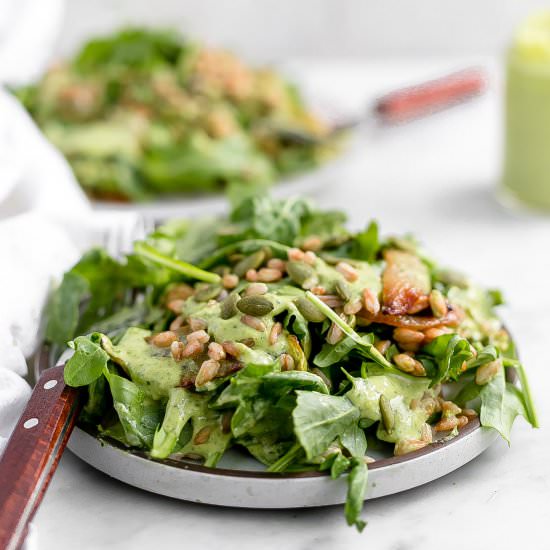 Arugula Farro Green Tahini Salad