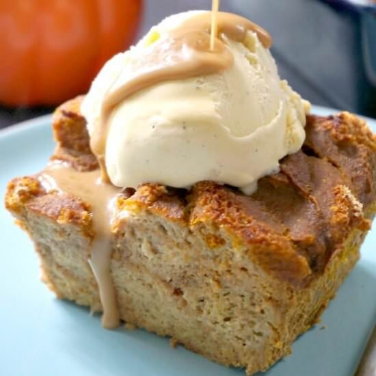 Pumpkin Bread Pudding