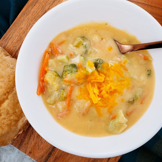 Instant Pot Broccoli Cheddar Soup