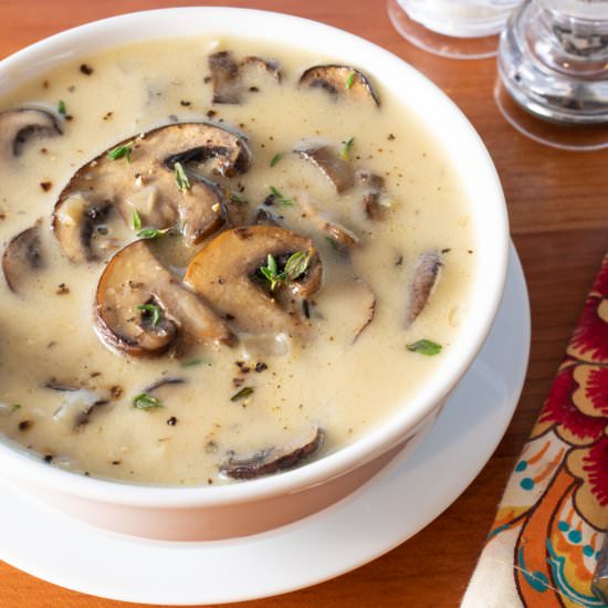 Creamy Roasted Mushroom Soup