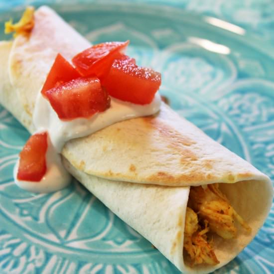 Easy Homemade Chicken Flautas