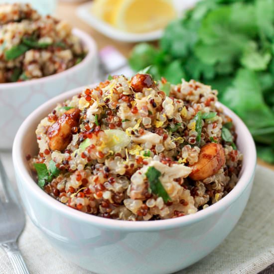 Honey Lemon Chicken Quinoa Salad