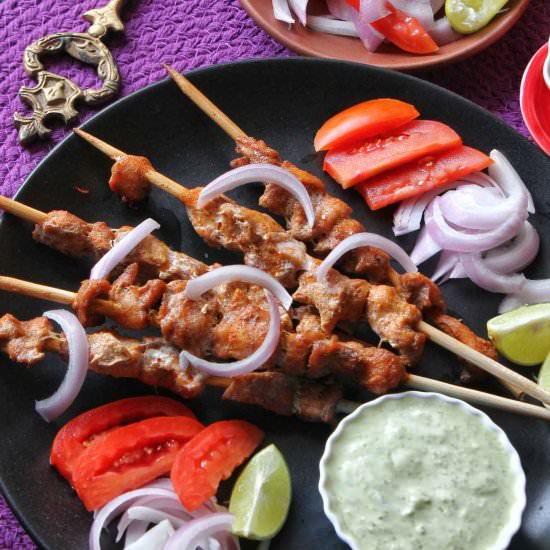 Indian Chicken Skewers Recipe
