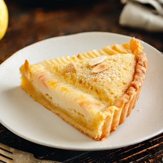 Pear Almond Tart with Crust Recipe