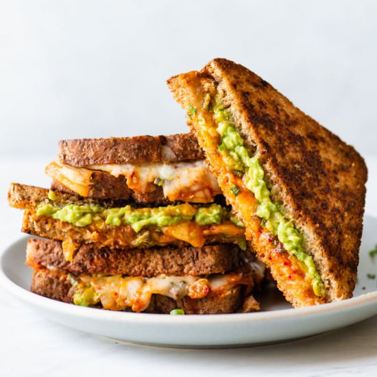 Kimchi & Avocado Grilled Cheese