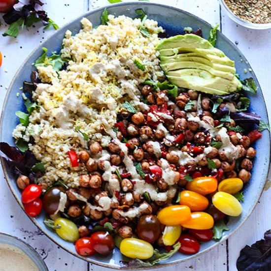 Middle Eastern chickpea salad